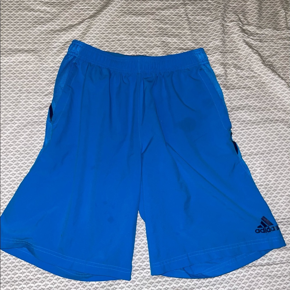 Blue Adidas shorts